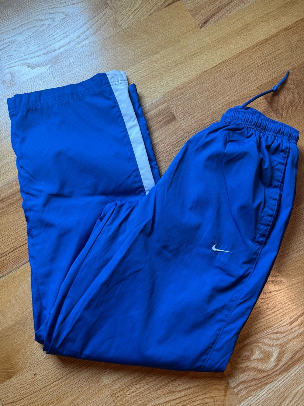 Nike Men’s Royal Blue Track Joggers with White Stripe